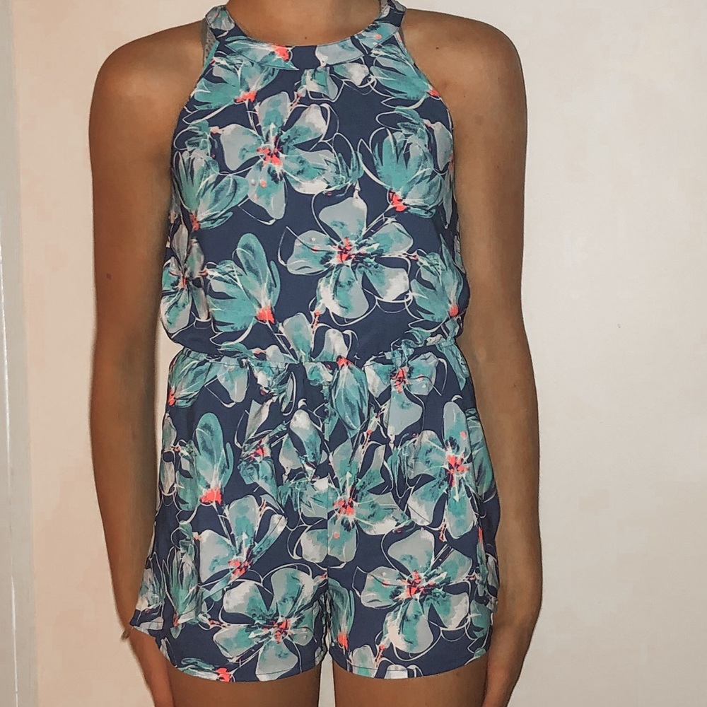 HAWAIIAN FLOWER ROMPER